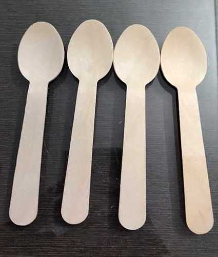 Disposable Wooden Spoons Cutlery, Recyclable Biodegradable Dessert Spoons, Disposable teaspoons for Party Picnic, BBQ and Weddings