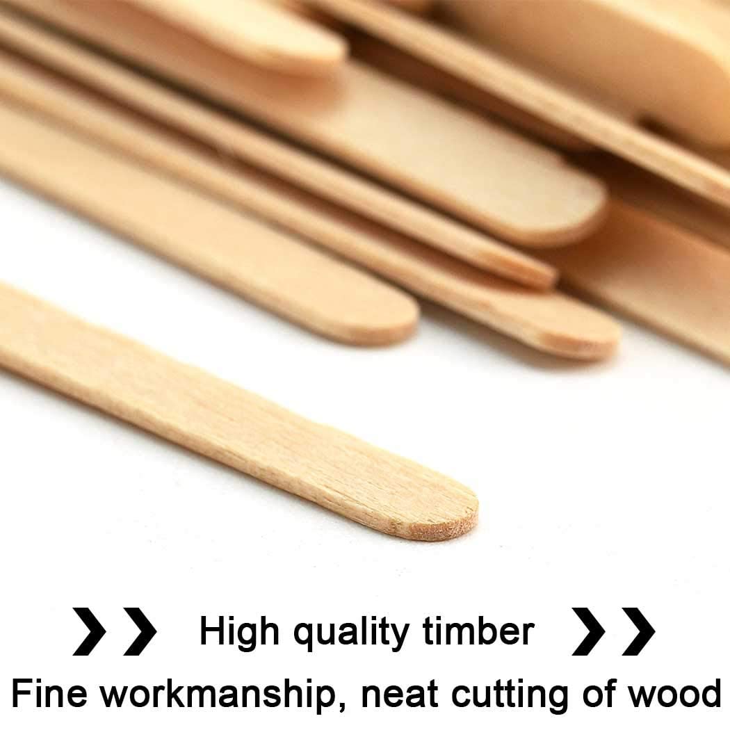 Coffee Stirrer Sticks | Tea Stirrer | Beverage Stirrer | Disposable Birchwood | Craft Stick with Round end | Large Size 5.5 Inch/ 14cm, [500 Pcs]