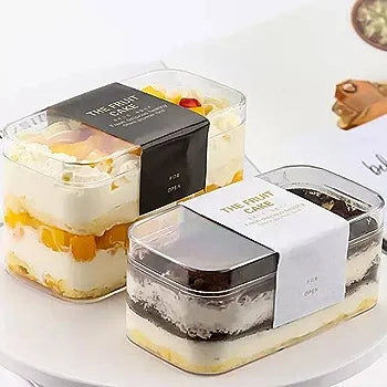 Rectangle tub cake box clear Acrylic Plastic Rectangle Cube Small Acrylic Box Acrylic Storage Containers with Lid (Size - 4.5*2.5*2.75 Inch)
33%
off