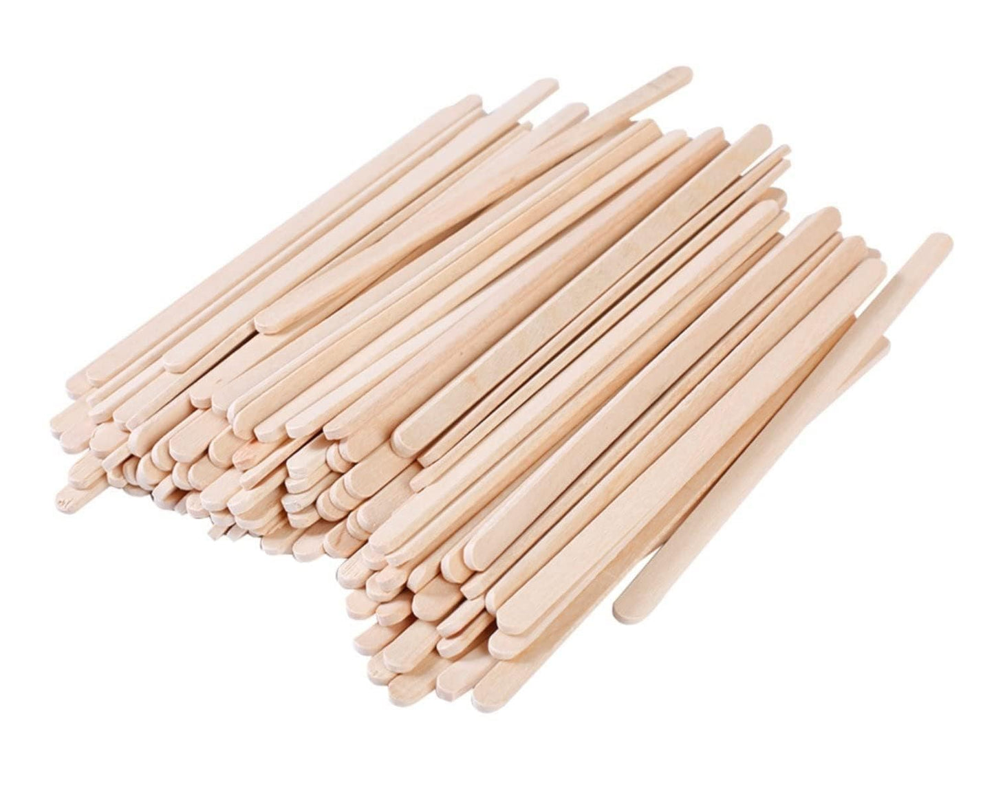 Coffee Stirrer Sticks | Tea Stirrer | Beverage Stirrer | Disposable Birchwood | Craft Stick with Round end | Large Size 5.5 Inch/ 14cm, [500 Pcs]