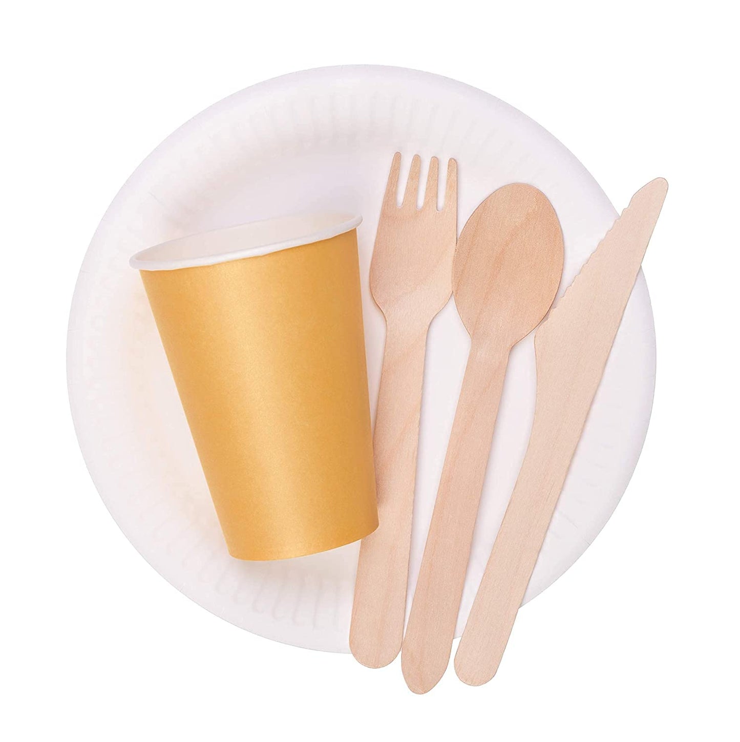 Disposable Wooden Spoons Cutlery, Recyclable Biodegradable Dessert Spoons, Disposable teaspoons for Party Picnic, BBQ and Weddings