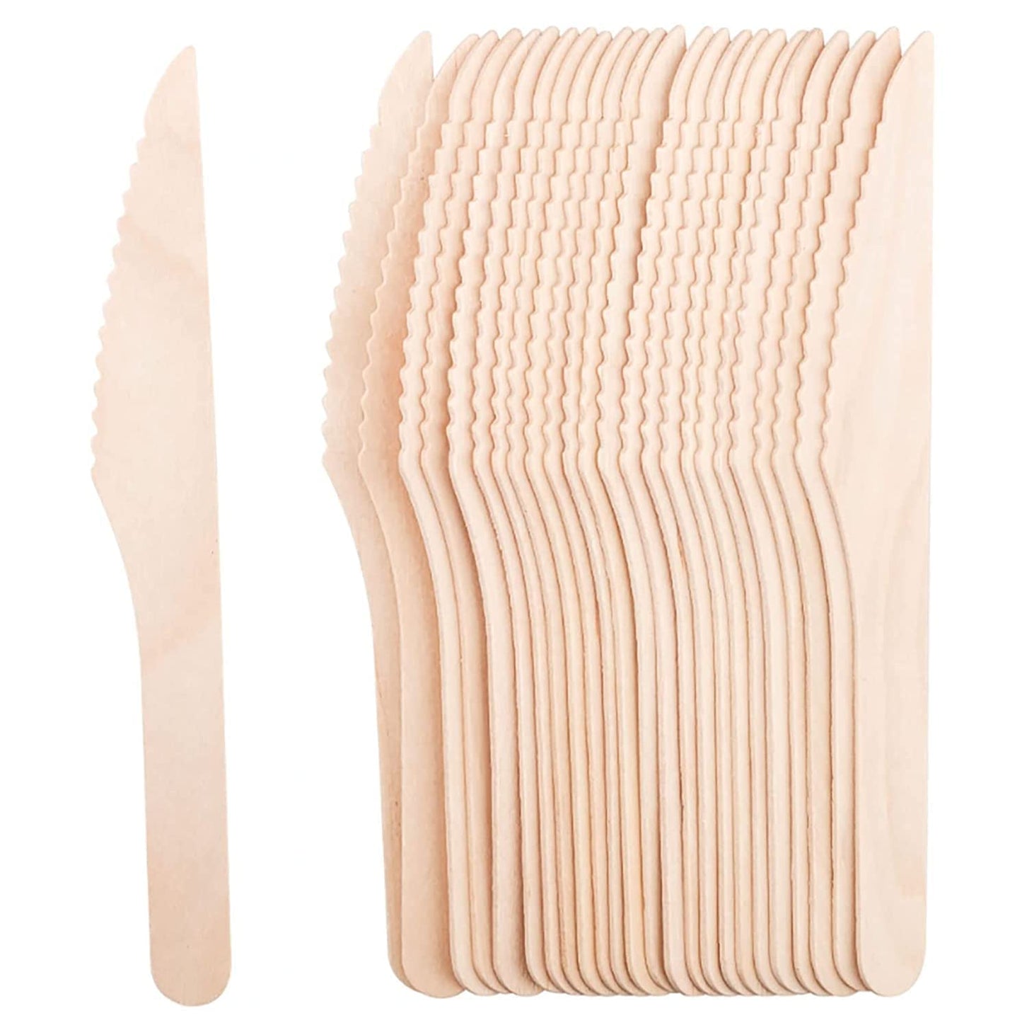 Wooden Cake Cutting Knifes - Disposable, Eco-Friendly, and Biodegradable