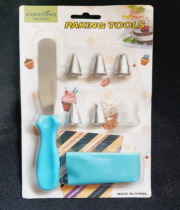 Cake Decorating Set Frosting Icing Piping Bag Tips with 5 Steel Nozzles Reusable