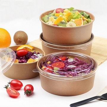 Paper Salad Bowl With Lids