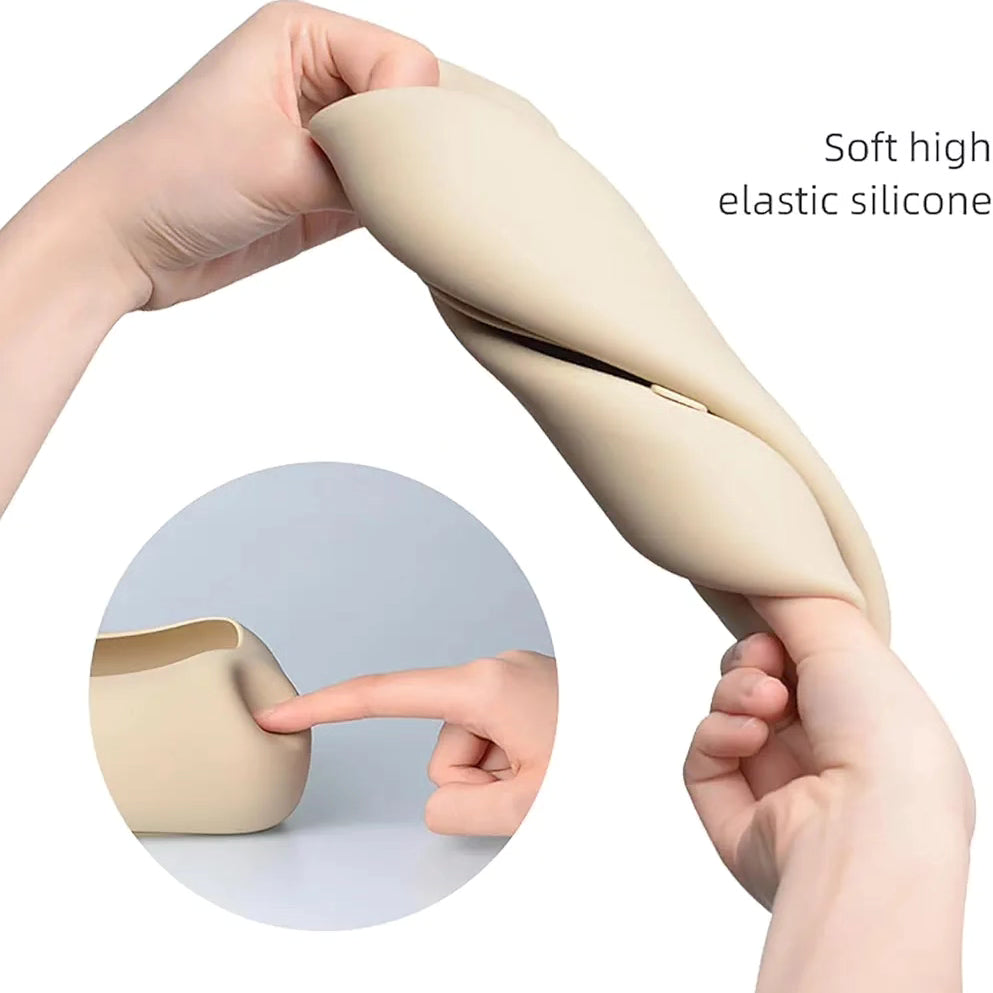 Silicone Tissue Holder, Suction Cup, Silicone Suction Cup Rectangle Tissue Box, Reusable Portable Tissue Dispenser for Home, Bathroom, Office, Car