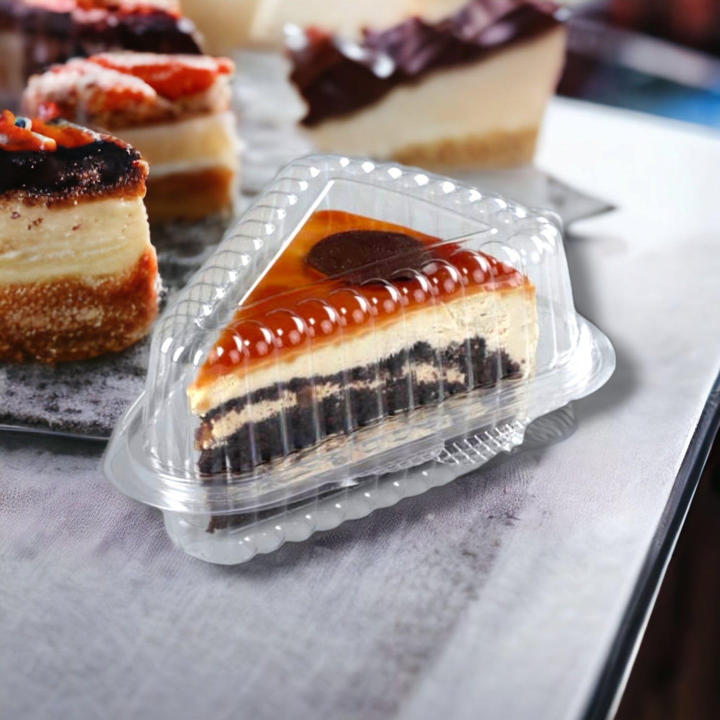 Triangle Cheese Cake Pastry Container