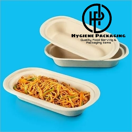 Disposable Containers Box With Lids , Biodegradable Bagasse food storage Disposal, Take Away Box, Kitchen, Parties, Delivery, Packaging, Cover, Brown