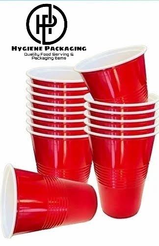 Blue Party Cups, Disposable Cups, Drinks Cups for Cocktails and Beer, 9oz BPA Free, Plastic Soda Cups, Plastic Cups