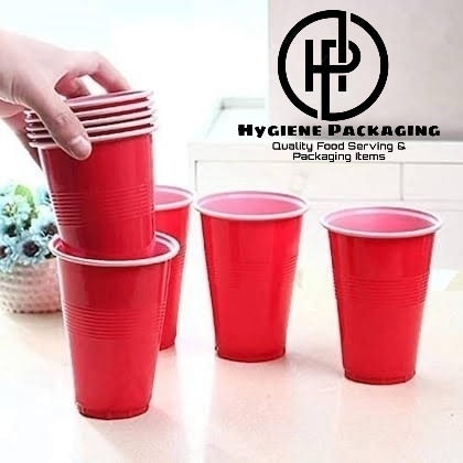 Blue Party Cups, Disposable Cups, Drinks Cups for Cocktails and Beer, 9oz BPA Free, Plastic Soda Cups, Plastic Cups