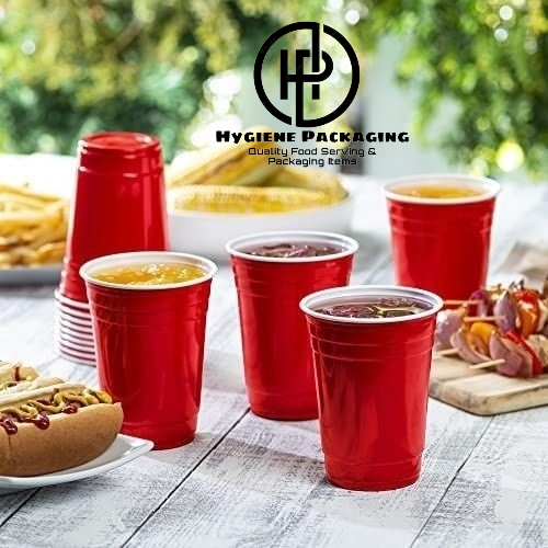 Blue Party Cups, Disposable Cups, Drinks Cups for Cocktails and Beer, 9oz BPA Free, Plastic Soda Cups, Plastic Cups