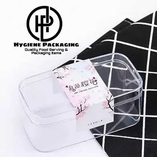 Rectangle tub cake box clear Acrylic Plastic Rectangle Cube Small Acrylic Box Acrylic Storage Containers with Lid (Size - 4.5*2.5*2.75 Inch)
33%
off