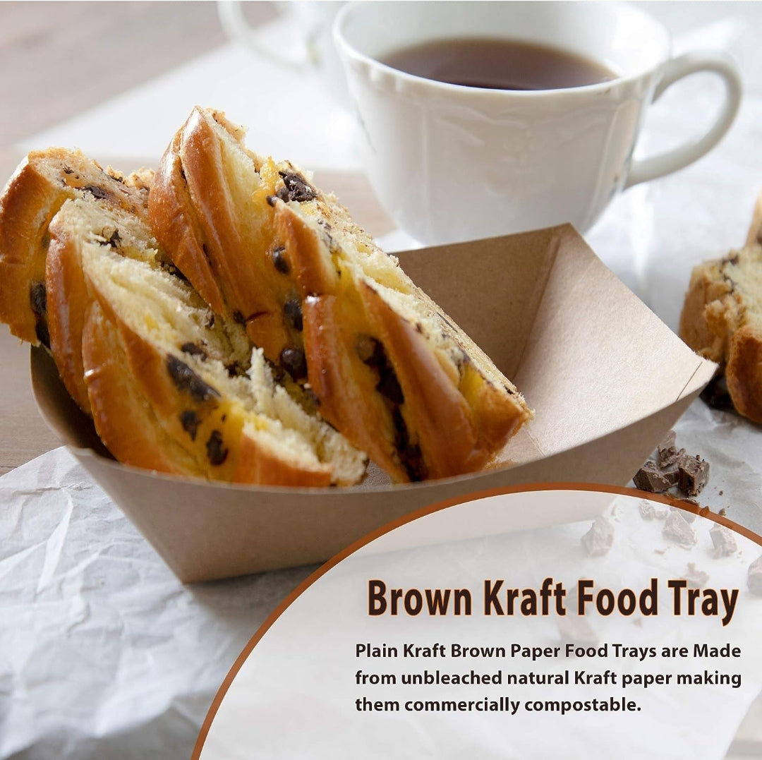 Brown Kraft Paper Food Tray