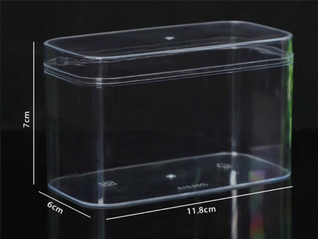 Rectangle tub cake box clear Acrylic Plastic Rectangle Cube Small Acrylic Box Acrylic Storage Containers with Lid (Size - 4.5*2.5*2.75 Inch)
33%
off